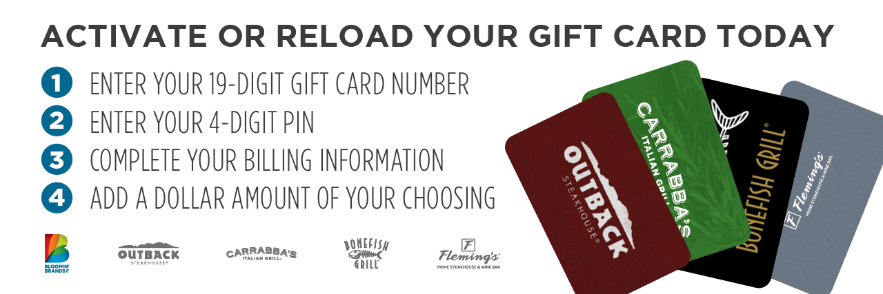 Bloomin Brands Inc Gift Cards