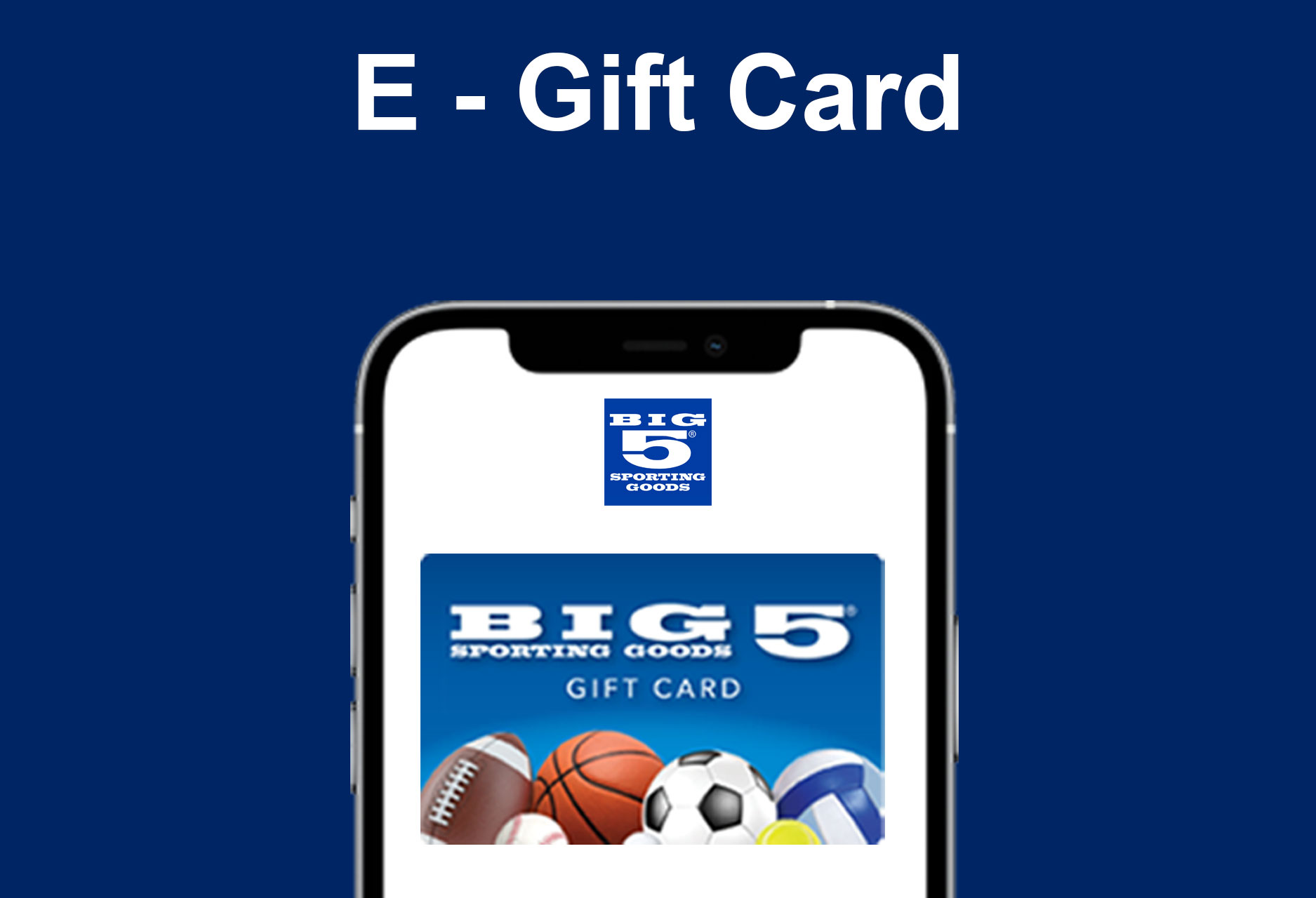 Gift Cards  Big 5 Sporting Goods