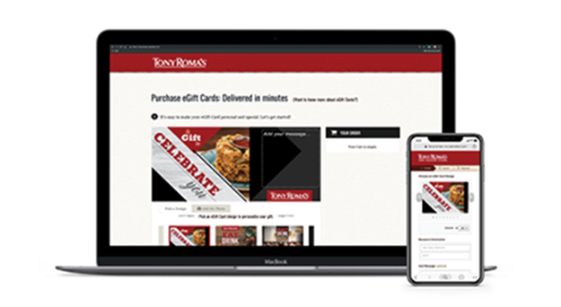 Tony Romas eGift card